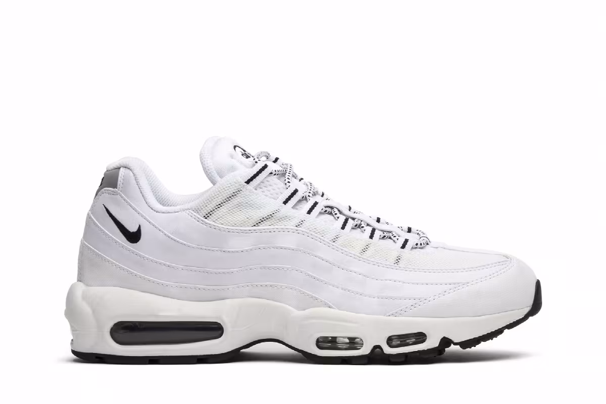 Nike Air Max 95 White Black, view 2