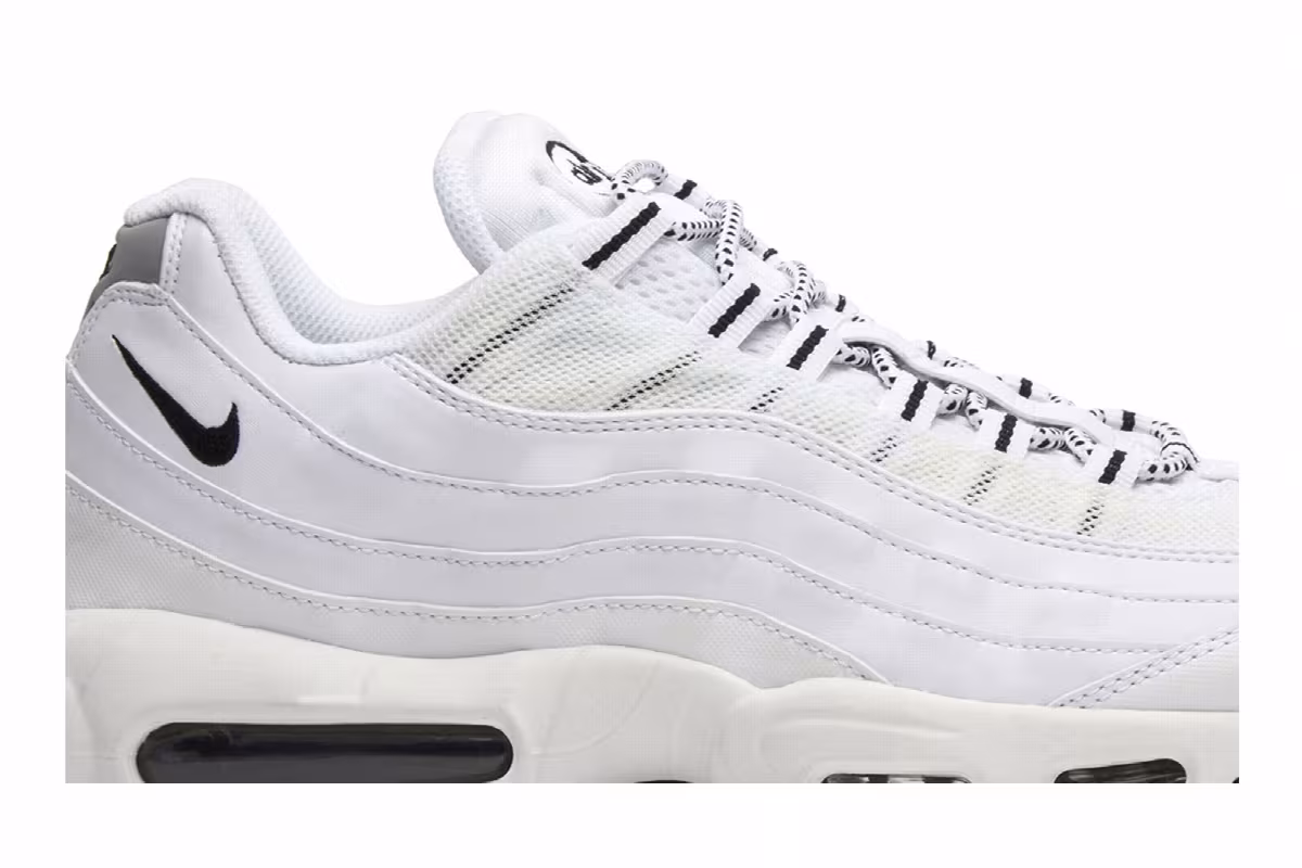 Nike Air Max 95 White Black, view 3