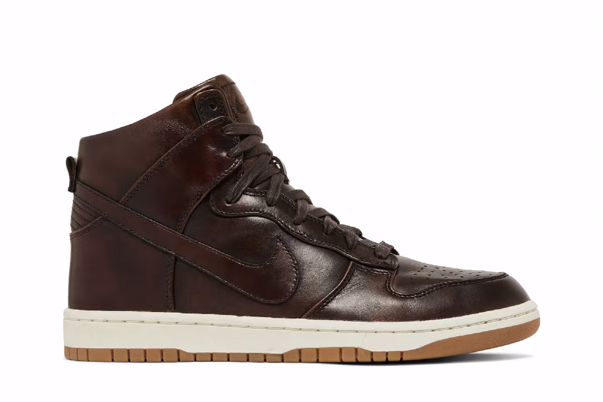 Nike Dunk High Lux SP Burnished Leather, view 2