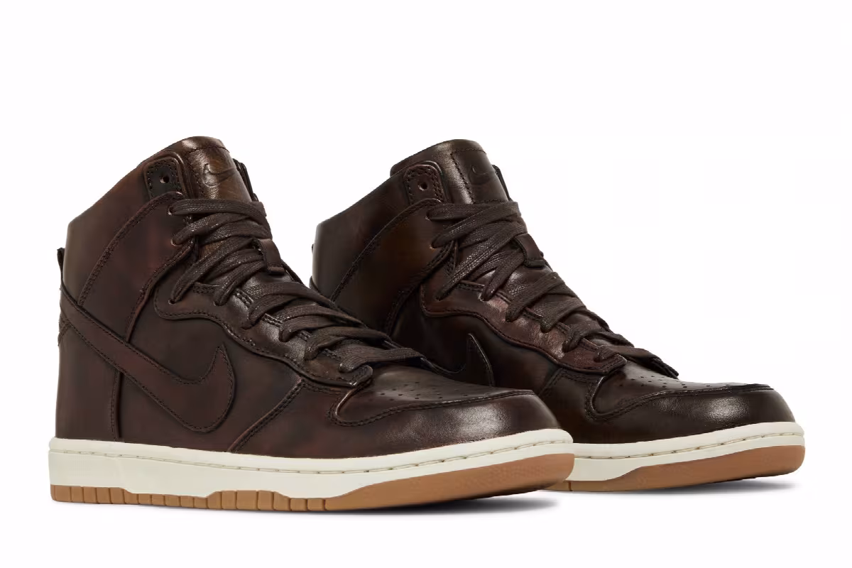 Nike Dunk High Lux SP Burnished Leather, view 9