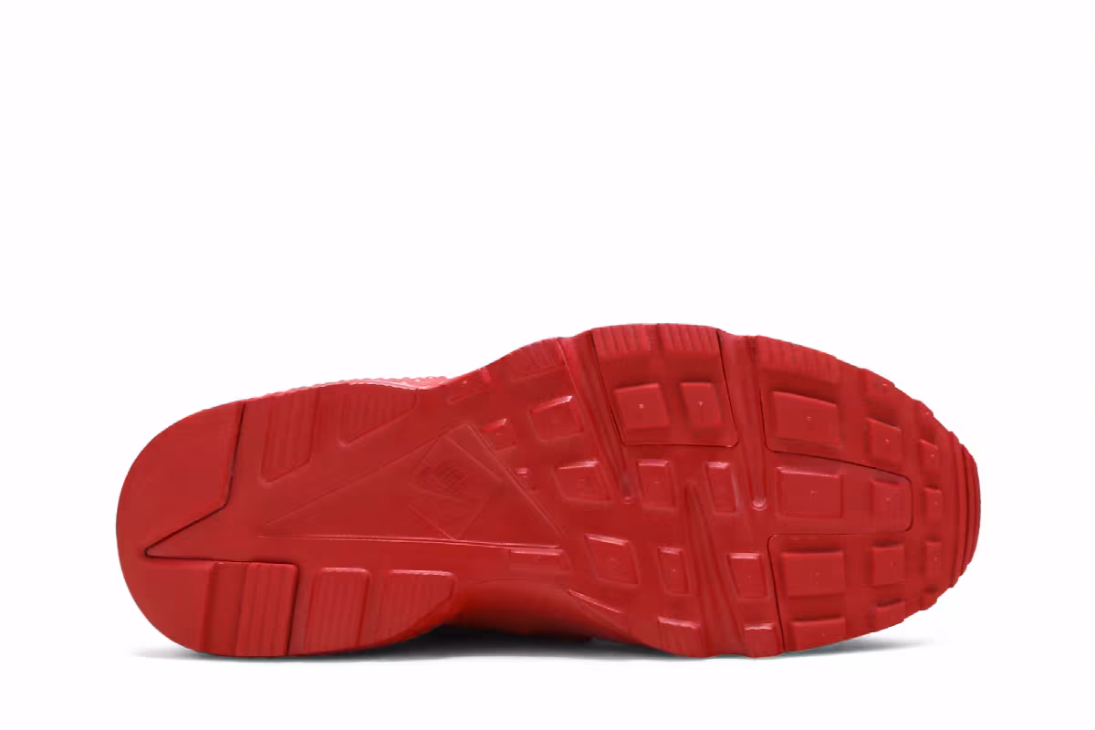Nike Huarache Run GS Triple Red, view 5