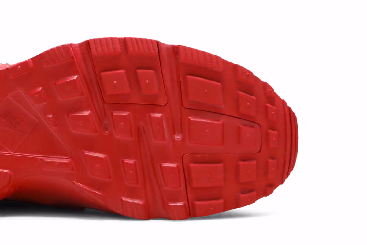 Nike Huarache Run GS Triple Red, view 6