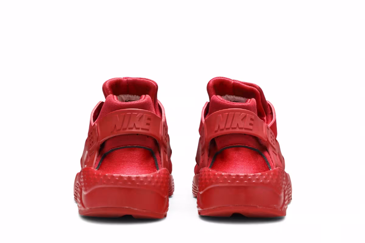 Nike Huarache Run GS Triple Red, view 7