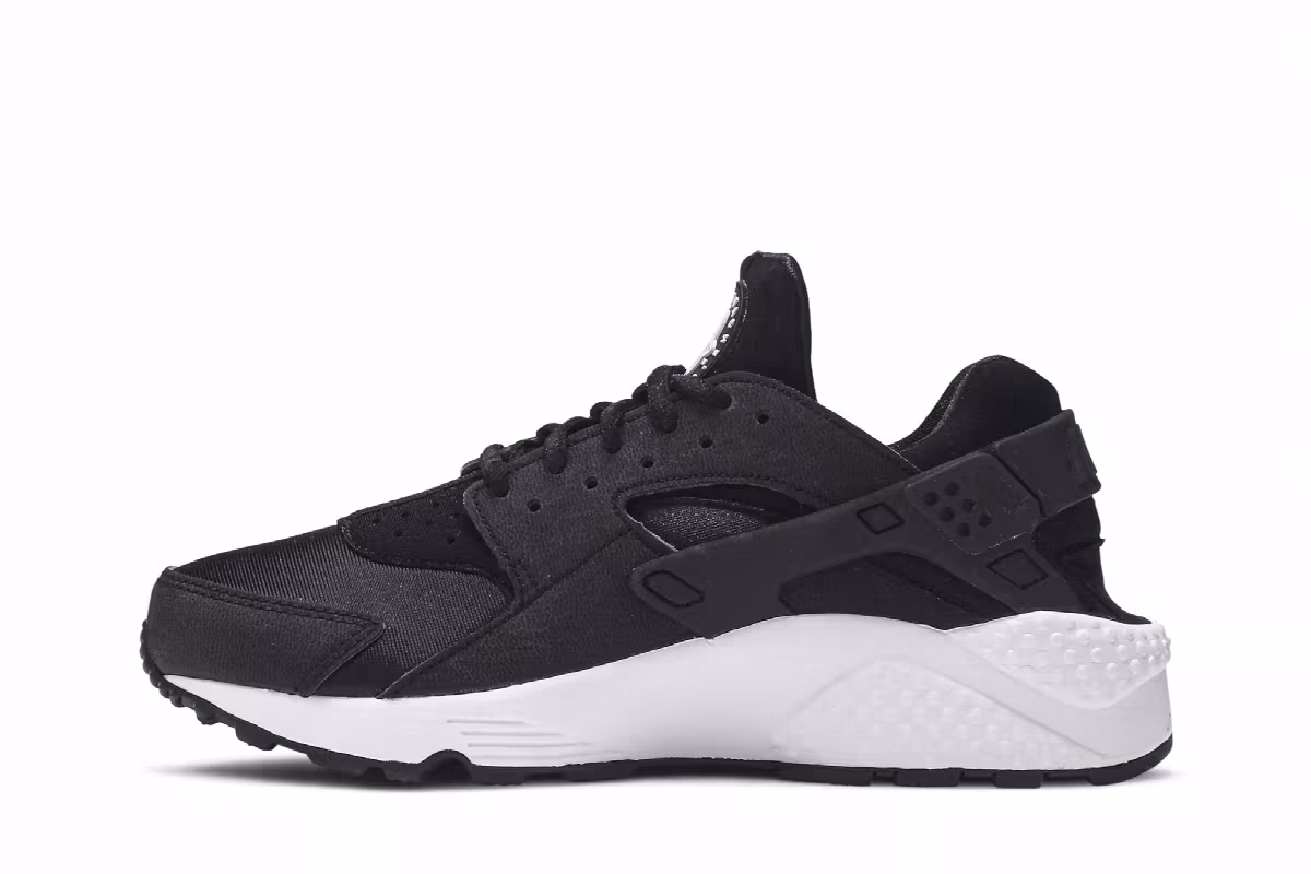 Nike Women's Air Huarache Run Black White, view 4