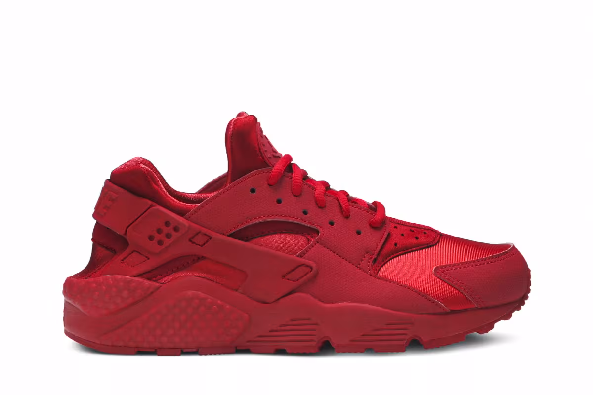 Nike Women's Air Huarache Run All Red, view 2