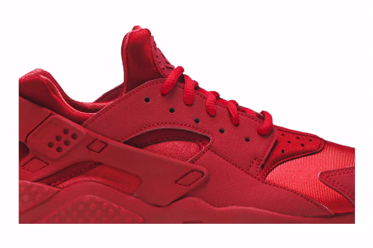 Nike Women's Air Huarache Run All Red, view 3