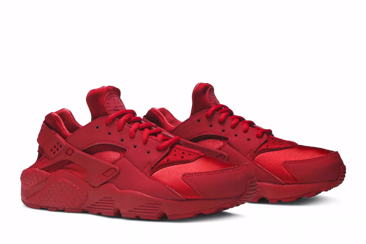 Nike Women's Air Huarache Run All Red, view 9