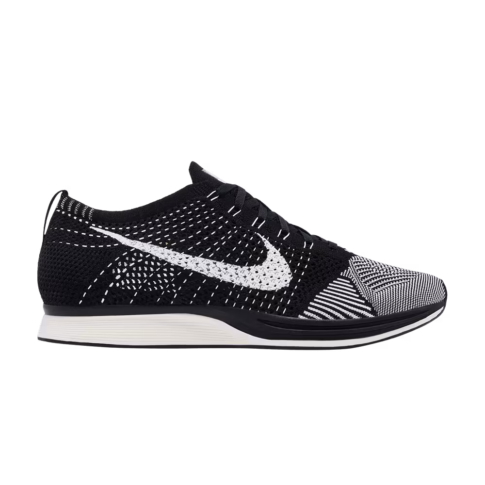 Nike Flyknit Racer Black White