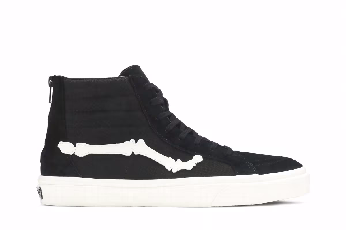 Blends x Vans Sk8-Hi Reissue Zip LX Black Marshmallow, view 2