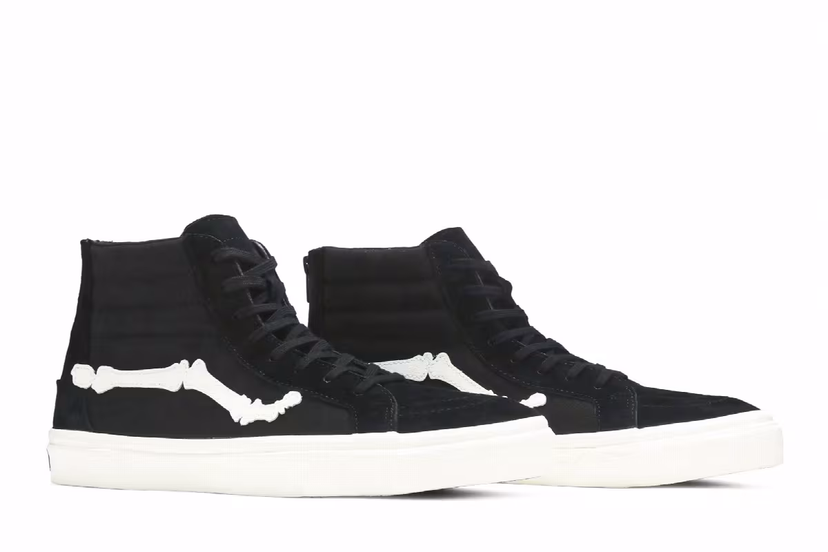 Blends x Vans Sk8-Hi Reissue Zip LX Black Marshmallow, view 9
