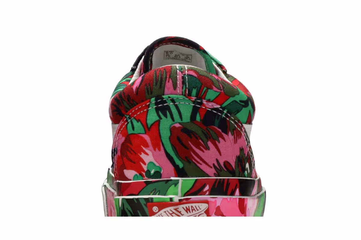 Kenzo x Vans OG Old Skool LX Floral Red, view 8