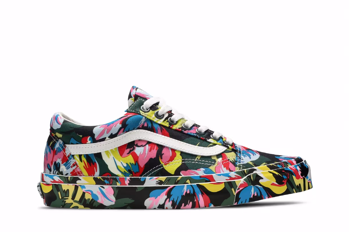 Kenzo x Vans OG Old Skool LX Floral Green, view 2