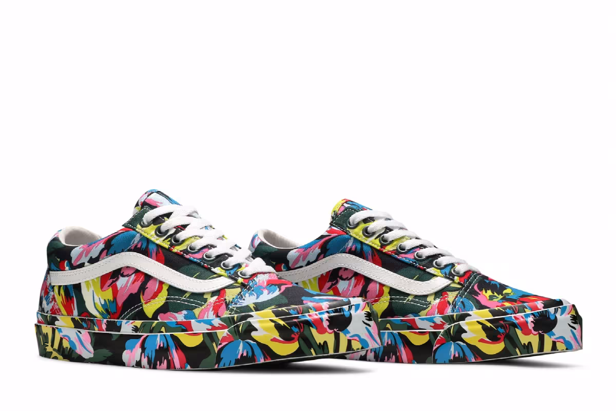 Kenzo x Vans OG Old Skool LX Floral Green, view 9