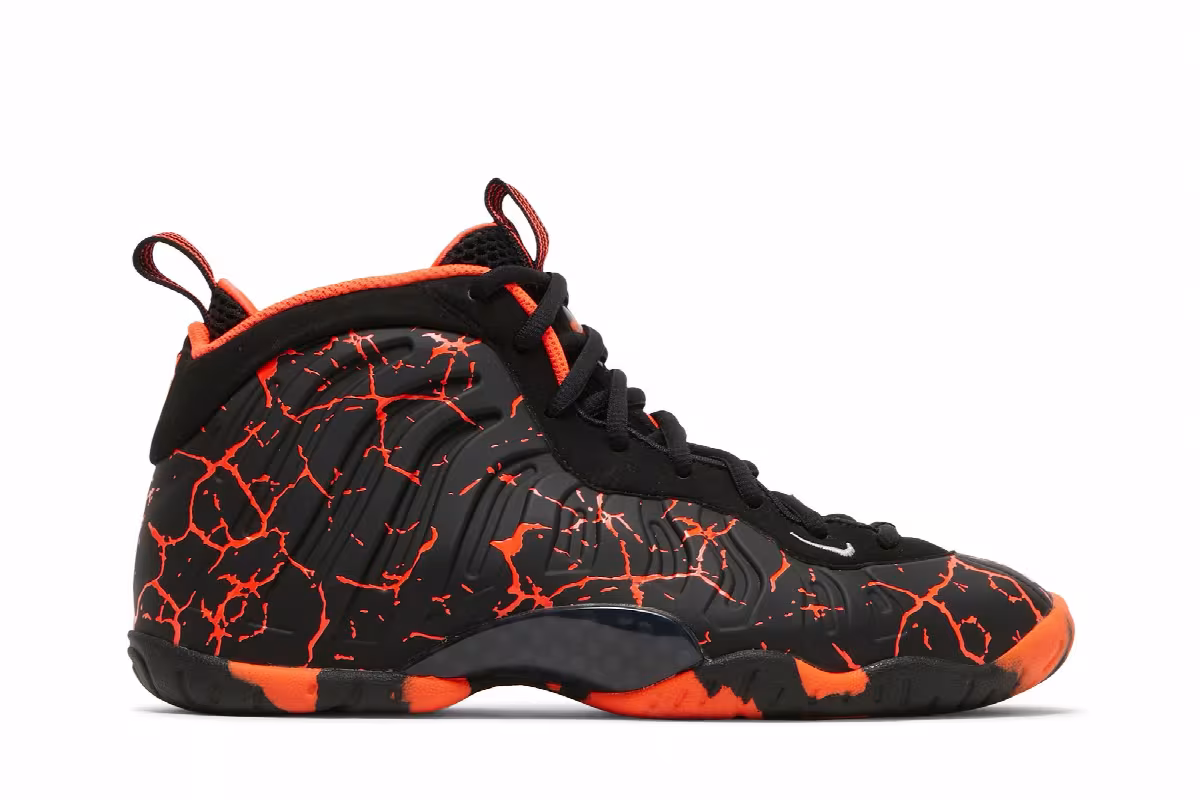 Nike Little Posite One GS Lava, view 2