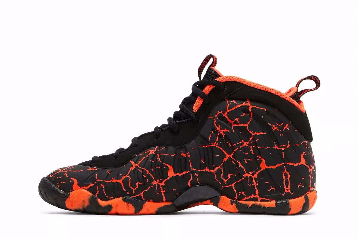 Nike Little Posite One GS Lava, view 4