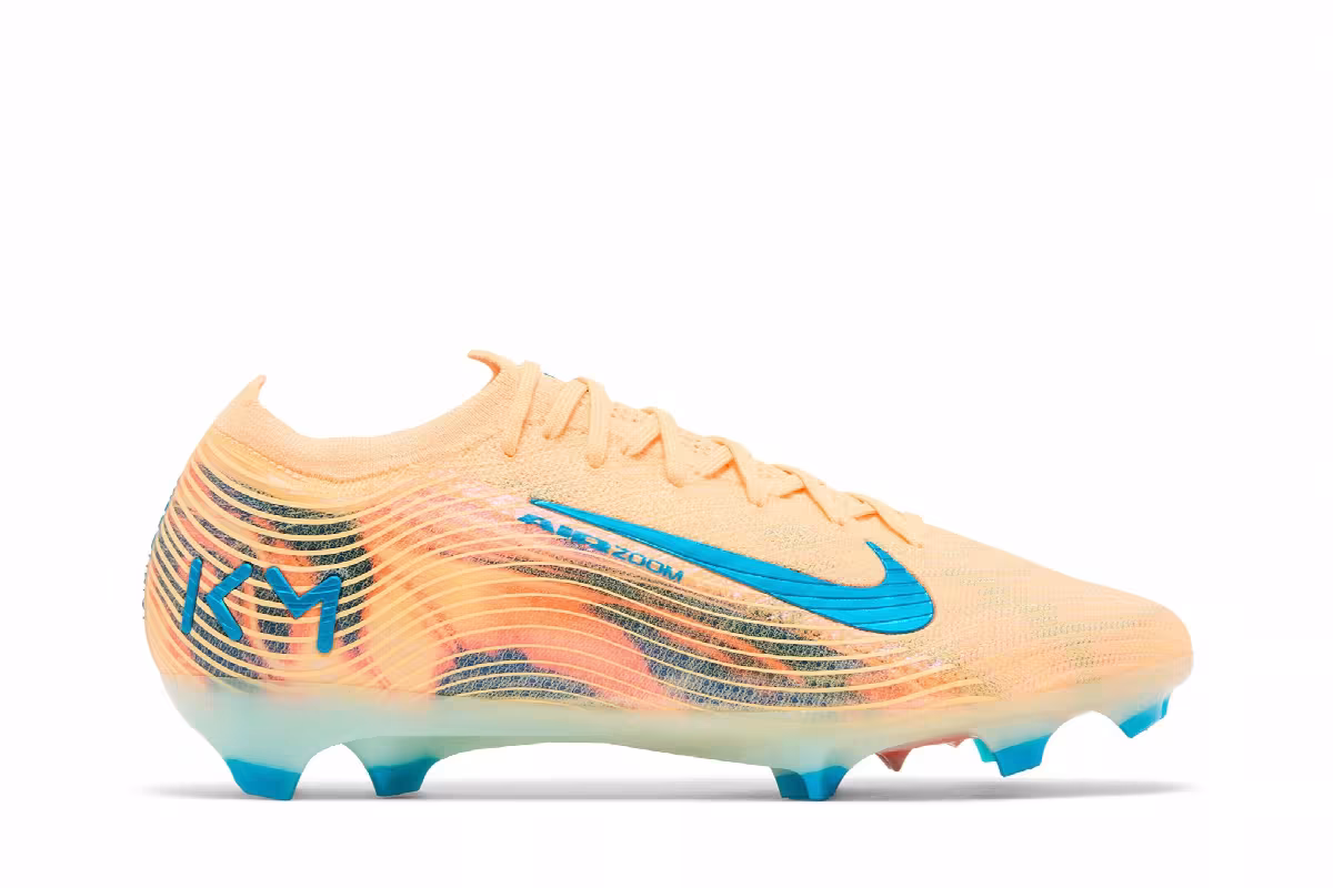 Kylian Mbappé x Nike Mercurial Vapor 16 Elite Melon Tint/Igloo/Neo Turquoise, view 2