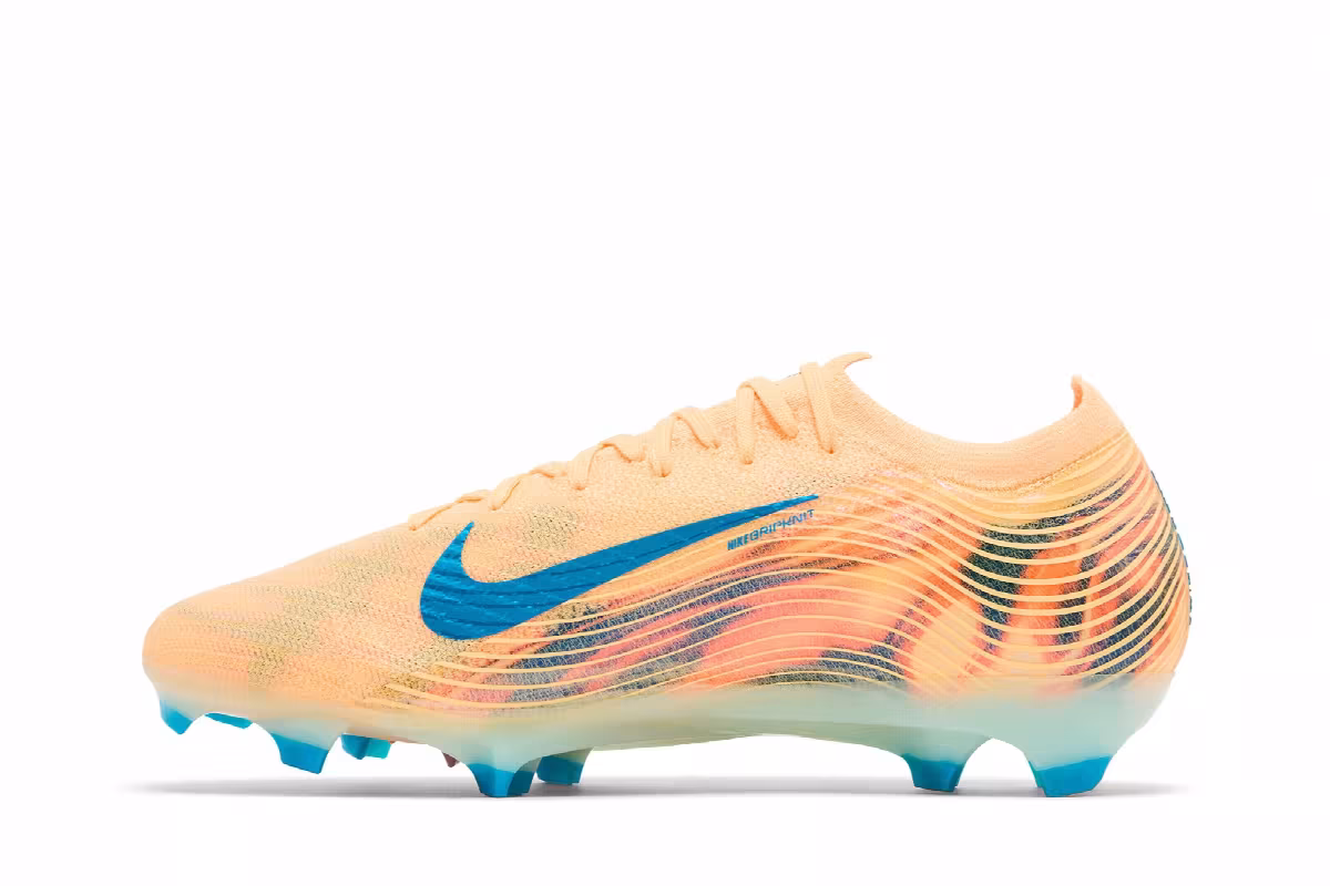 Kylian Mbappé x Nike Mercurial Vapor 16 Elite Melon Tint/Igloo/Neo Turquoise, view 4