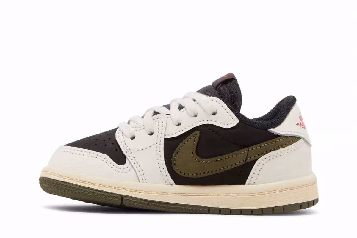 Travis Scott x Air Jordan 1 Low OG SP TD Olive, view 4