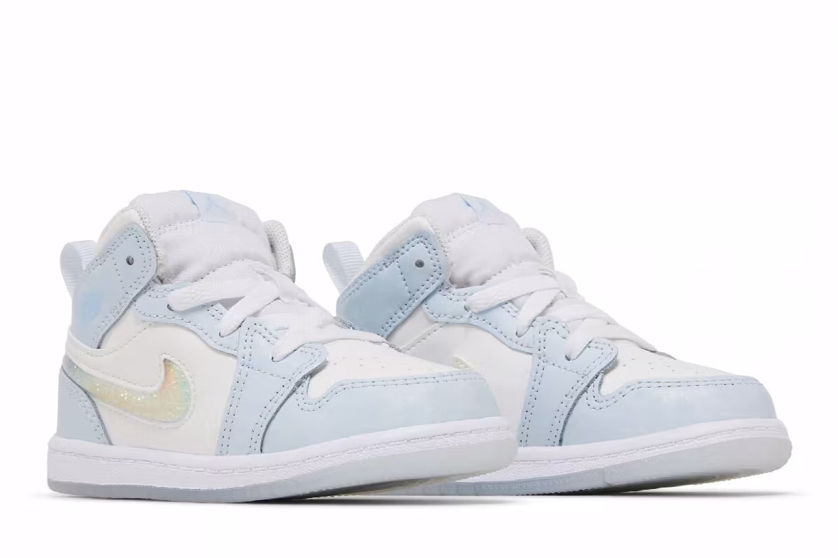 Air Jordan 1 Mid SE TD Glitter Swoosh, view 9
