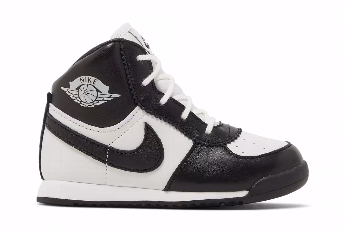 Air Jordan 1 High Black White, view 2