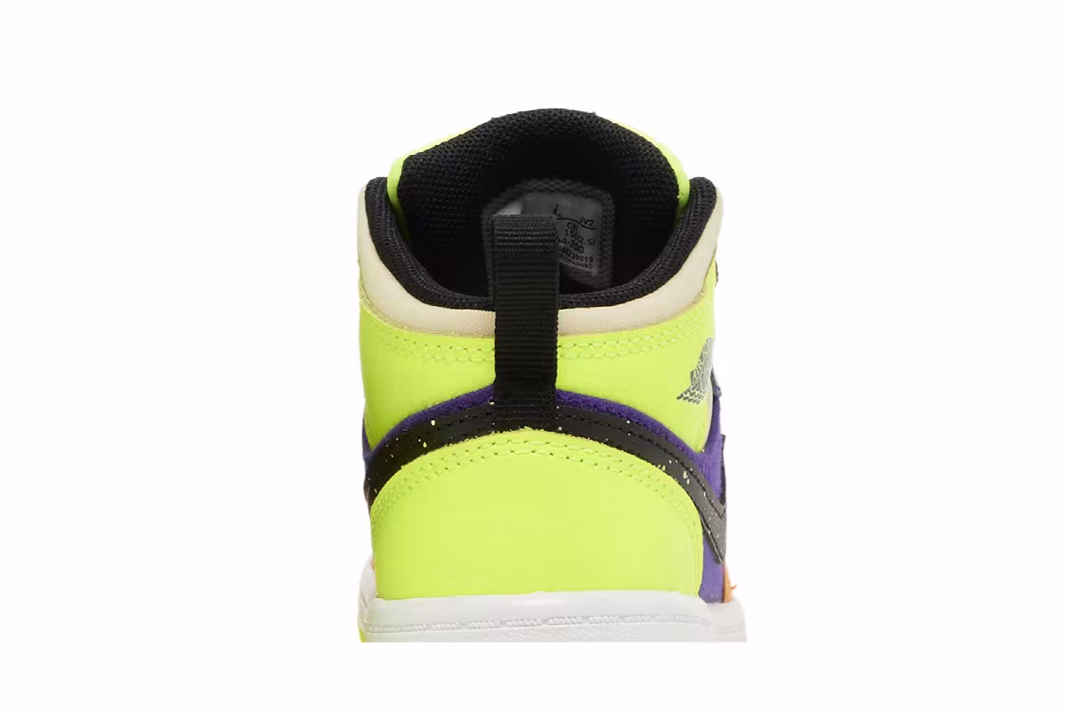 Air Jordan 1 Mid SE TD Volt Vivid Orange, view 8
