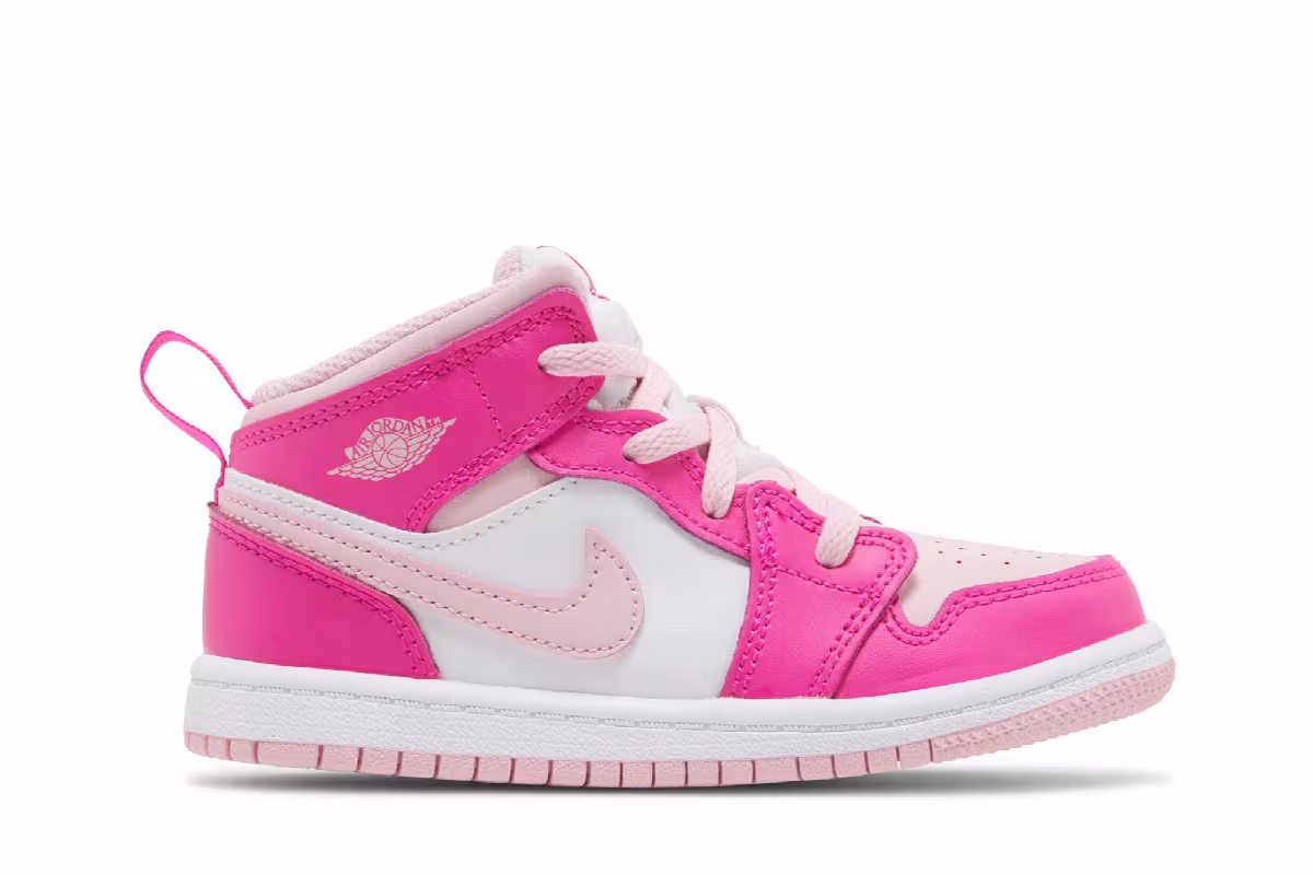 Air Jordan 1 Mid TD Fierce Pink, view 2