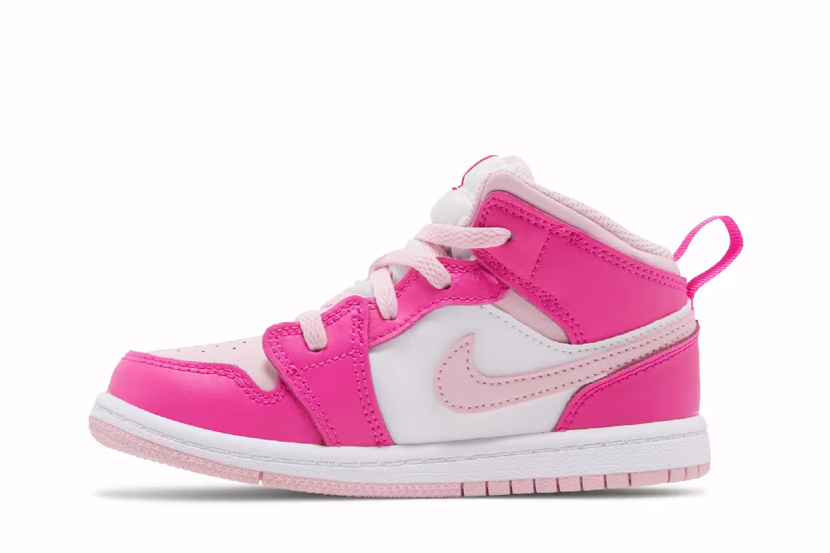 Air Jordan 1 Mid TD Fierce Pink, view 4