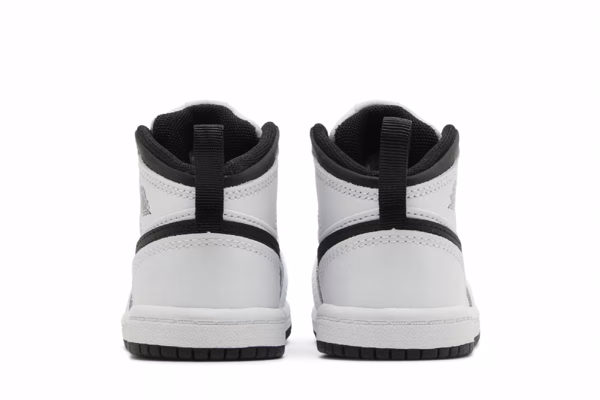 Air Jordan 1 Mid TD White Black, view 7