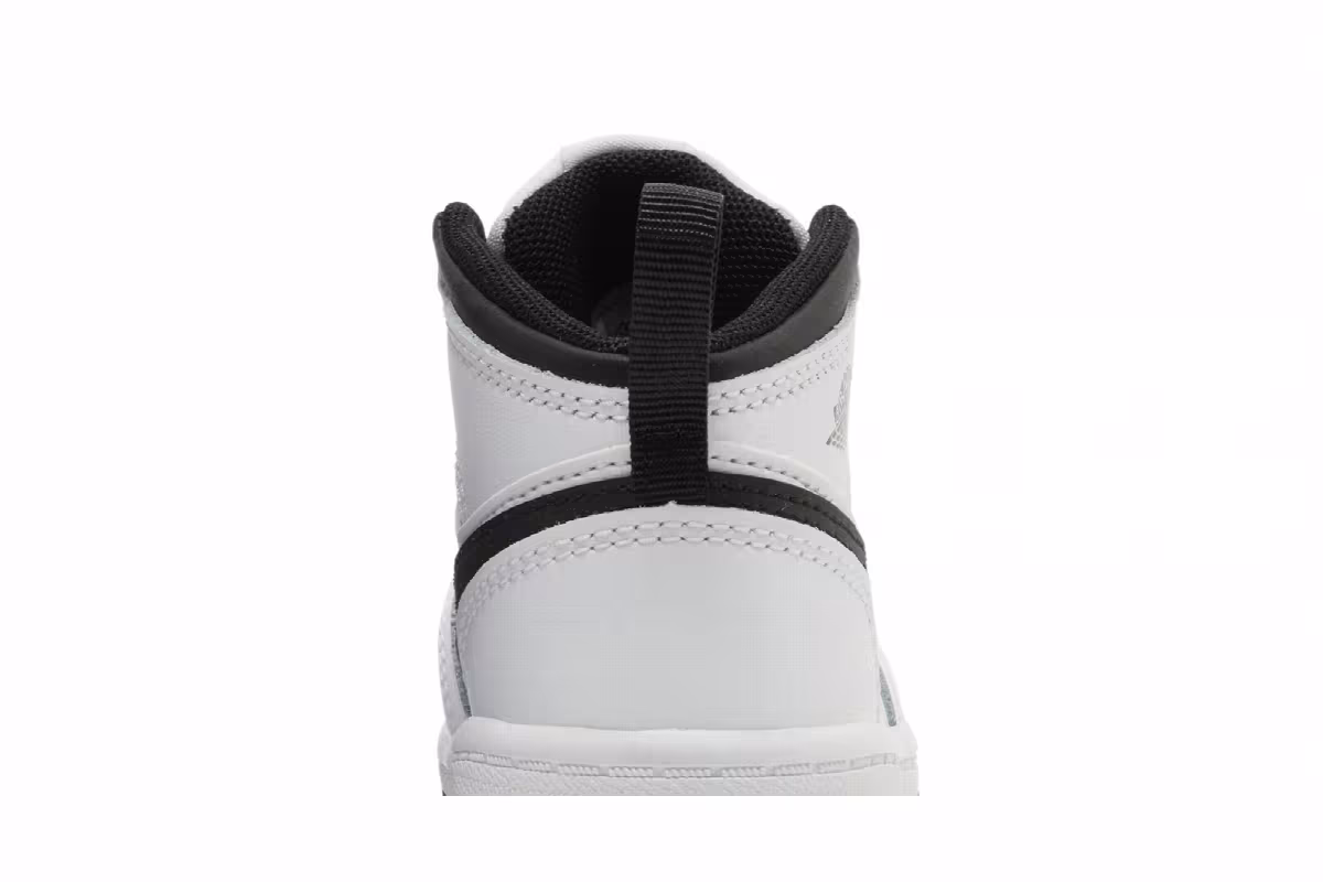 Air Jordan 1 Mid TD White Black, view 8