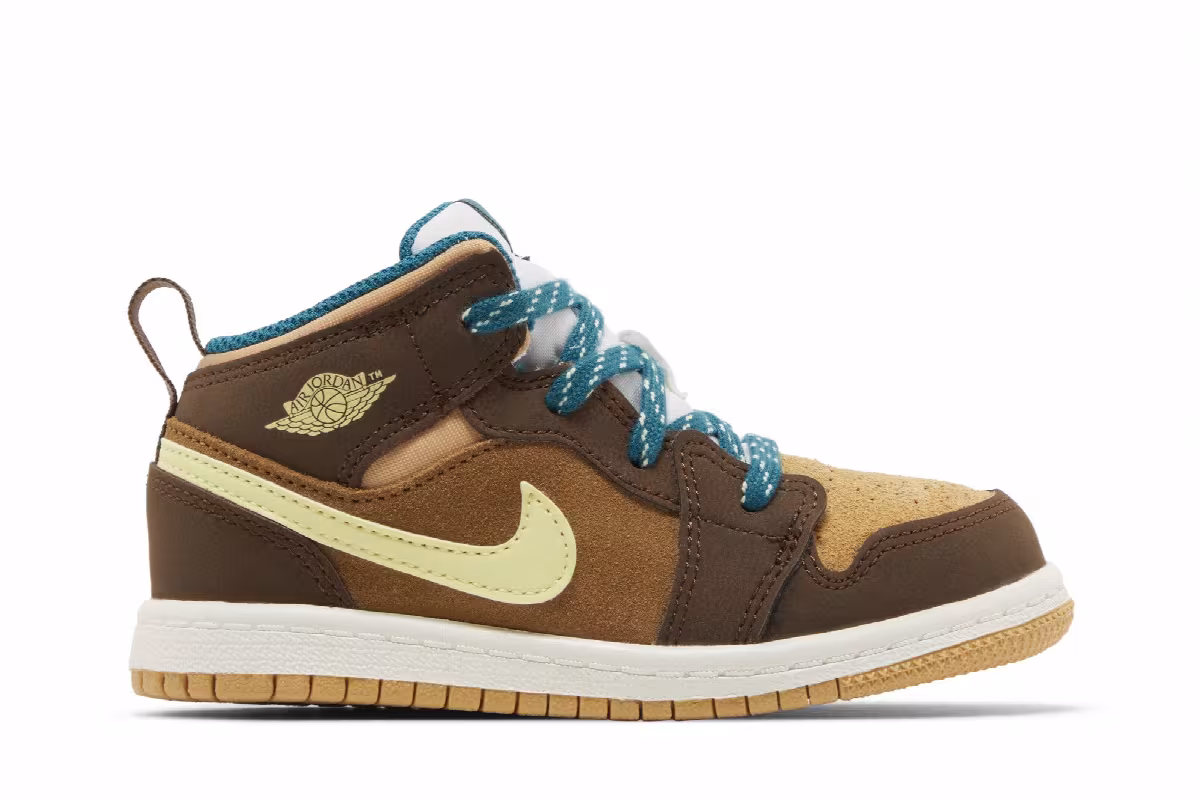 Air Jordan 1 Mid SE TD Cacao Wow, view 2