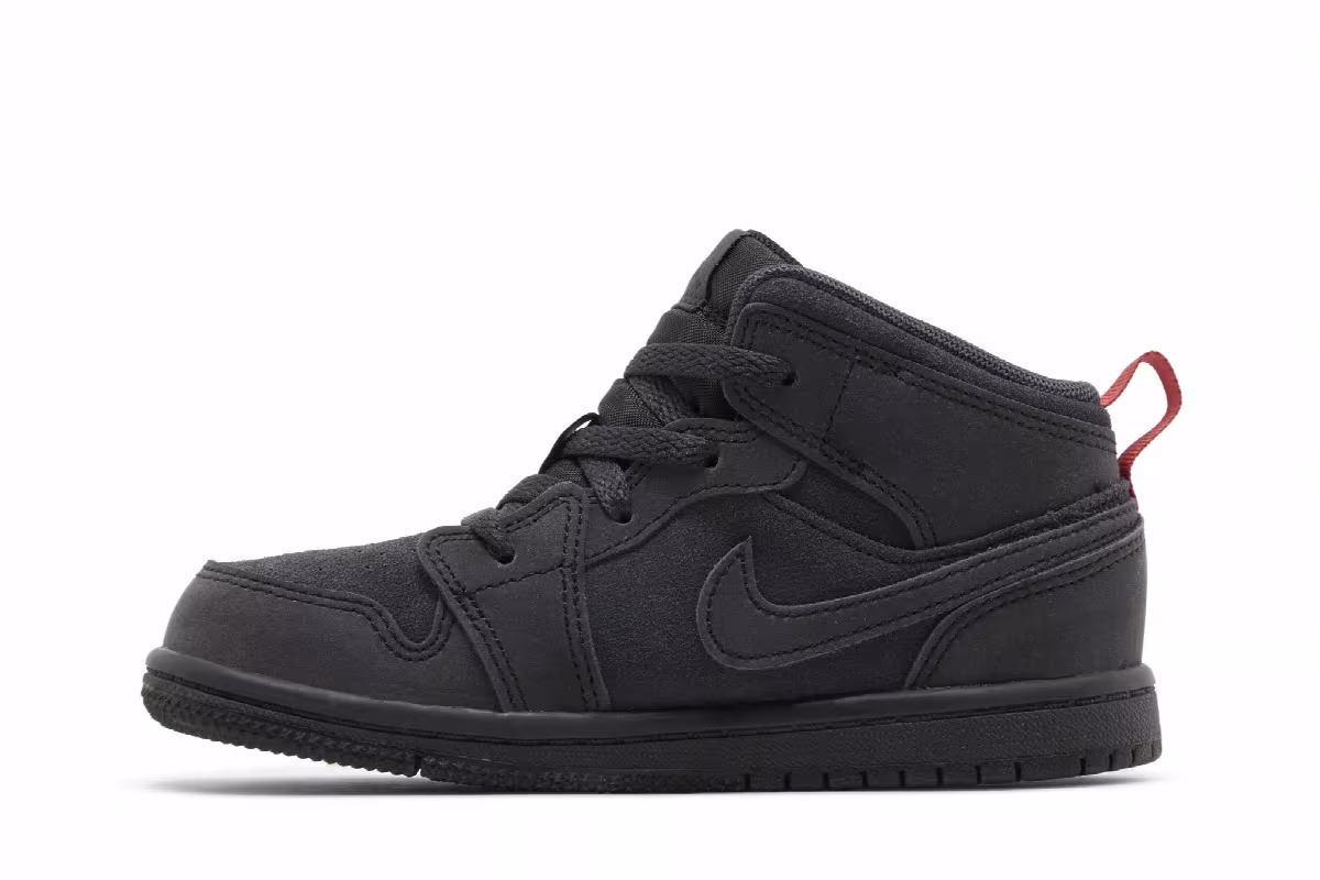 Air Jordan 1 Mid SE Craft TD Dark Smoke Red, view 4