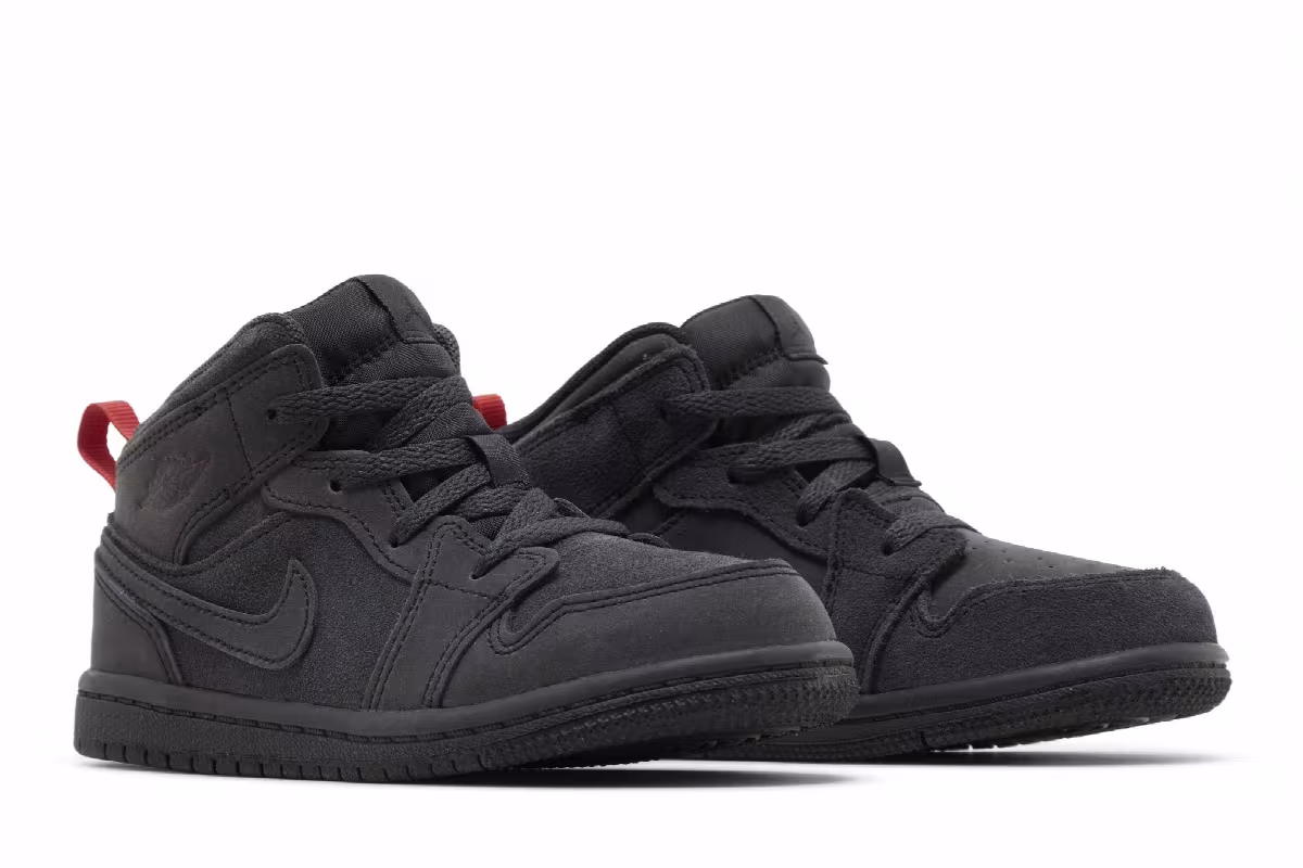 Air Jordan 1 Mid SE Craft TD Dark Smoke Red, view 9