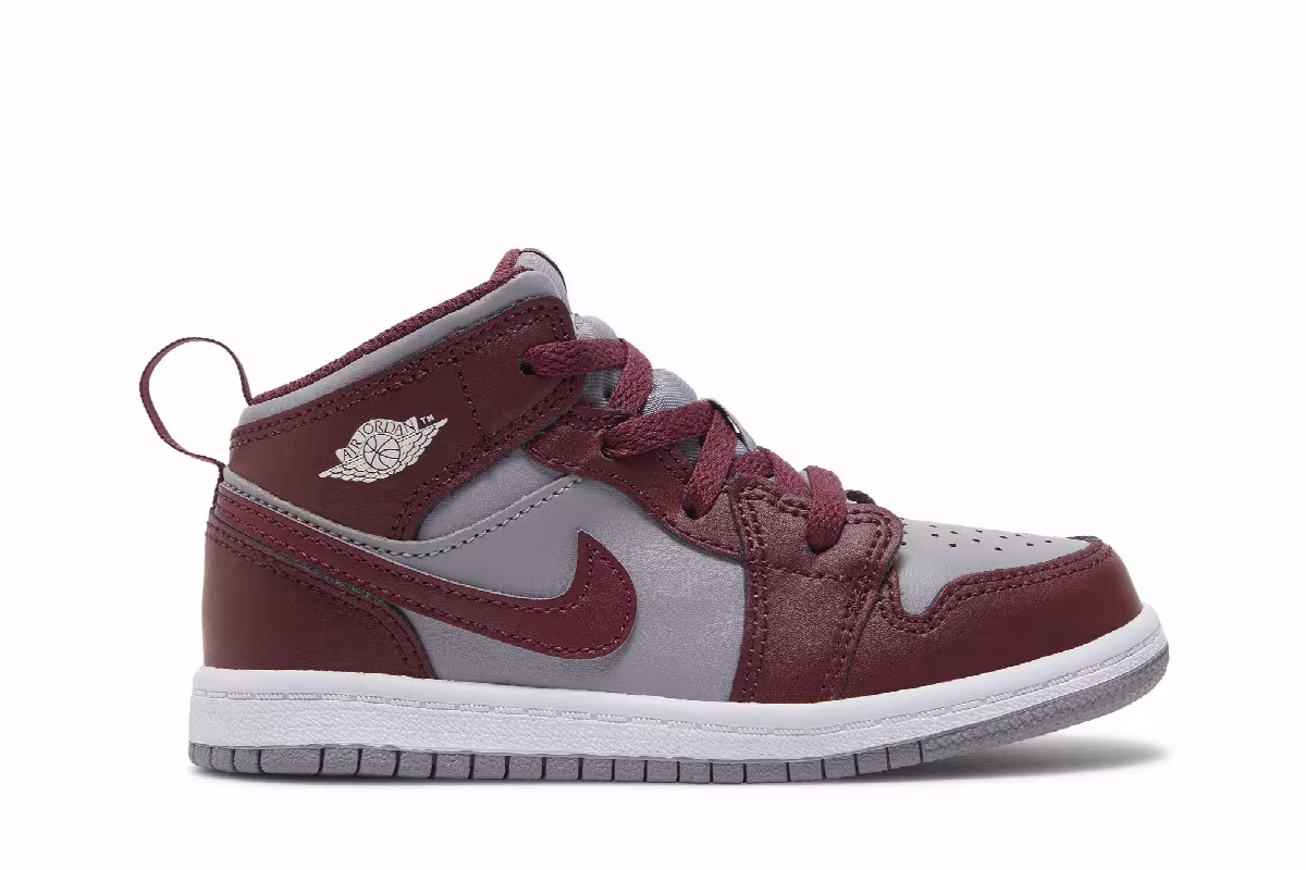 Air Jordan 1 Mid TD Cherrywood Red, view 2