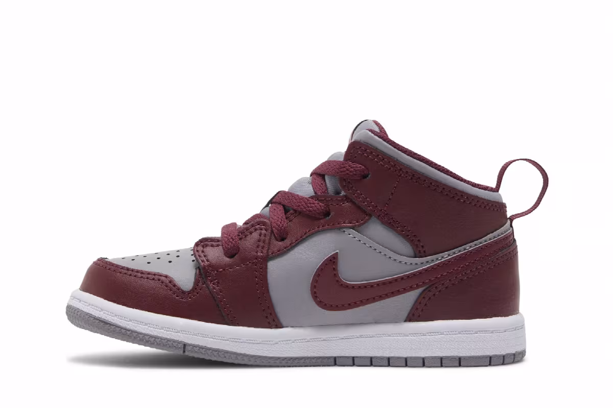 Air Jordan 1 Mid TD Cherrywood Red, view 4