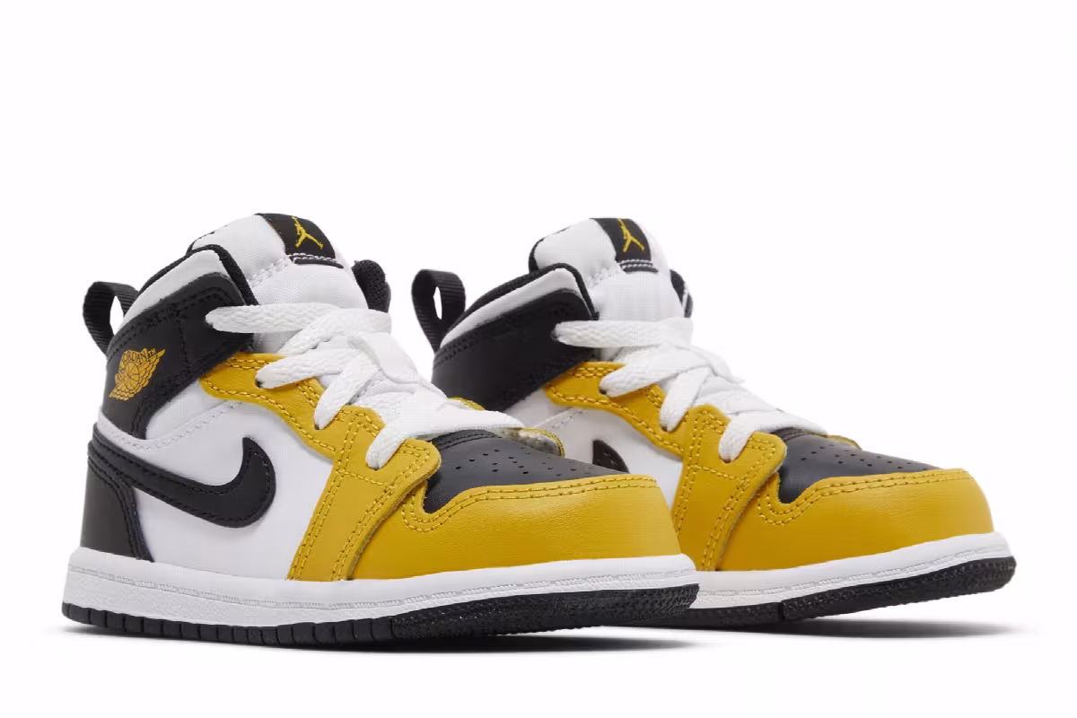 Air Jordan 1 Mid TD Yellow Ochre, view 9