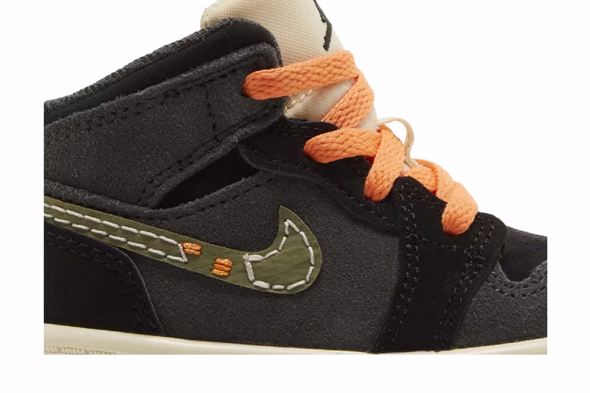 Air Jordan 1 Mid SE Craft TD Anthracite Light Olive, view 3