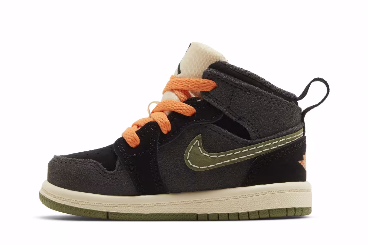 Air Jordan 1 Mid SE Craft TD Anthracite Light Olive, view 4