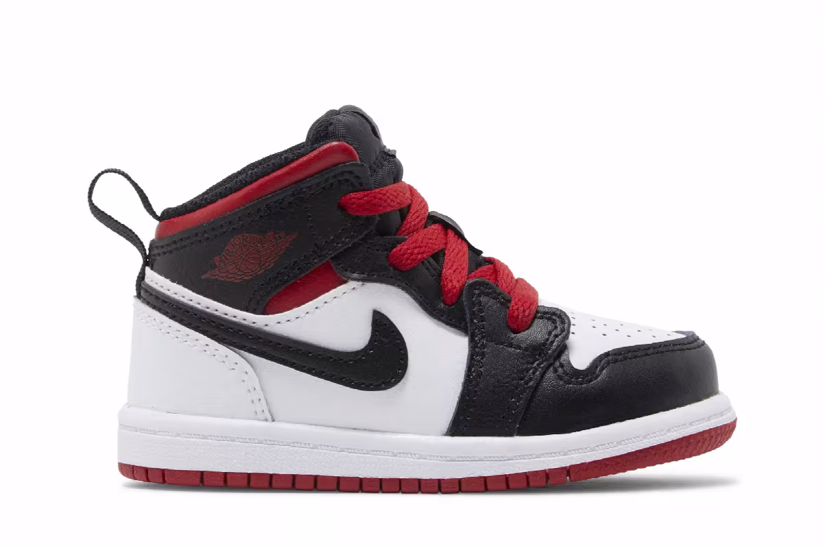 Air Jordan 1 Mid TD Gym Red Black Toe, view 2
