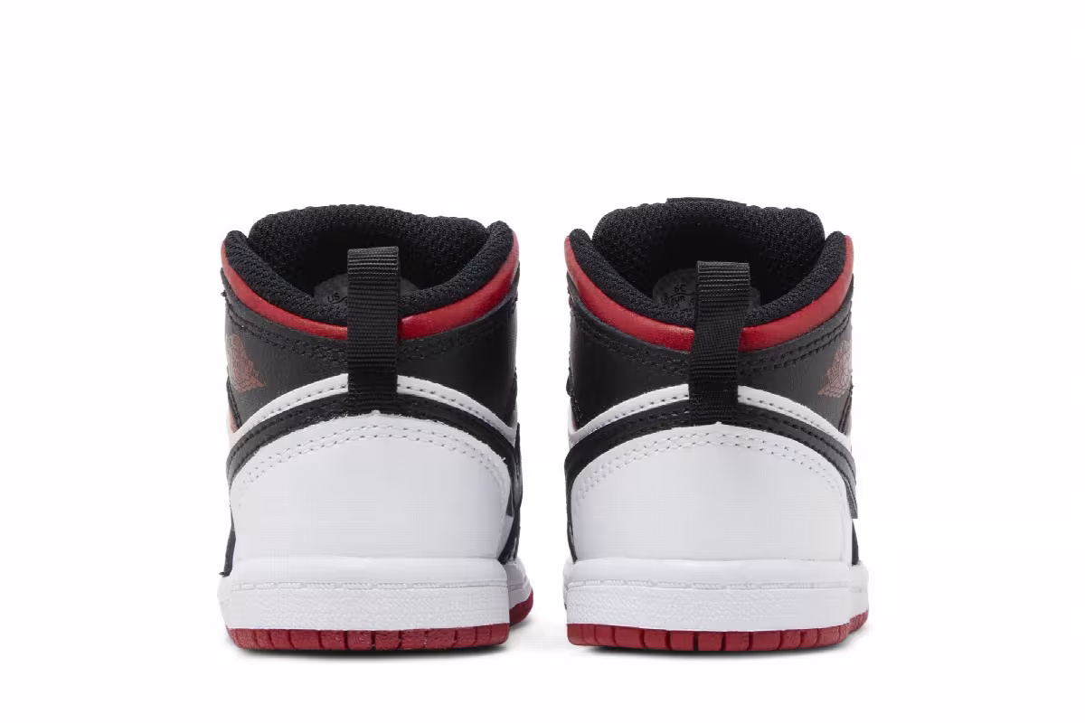 Air Jordan 1 Mid TD Gym Red Black Toe, view 7