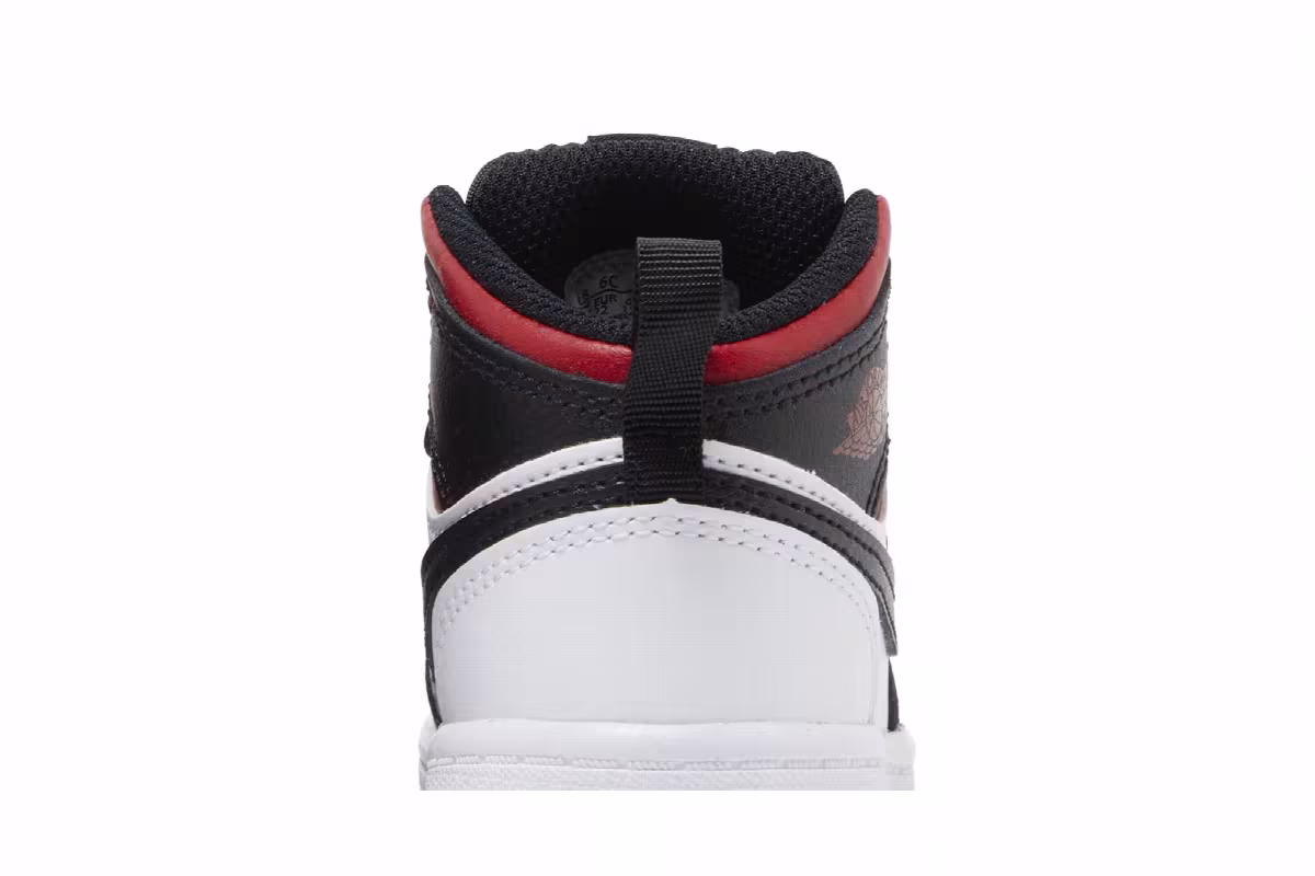 Air Jordan 1 Mid TD Gym Red Black Toe, view 8