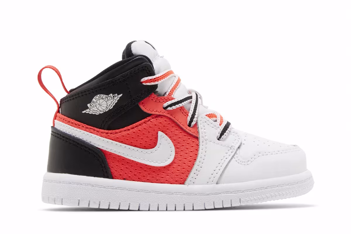 Air Jordan 1 Mid SE TD White Infrared, view 2