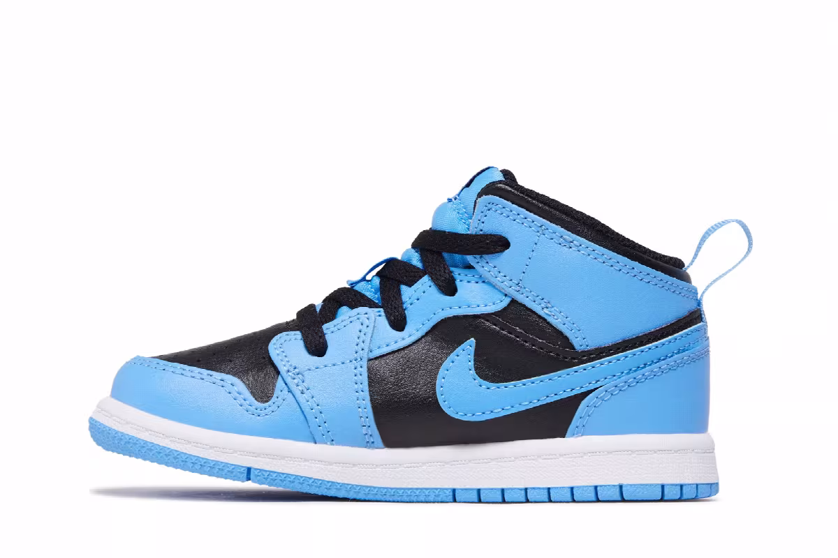 Air Jordan 1 Mid TD University Blue Black, view 4