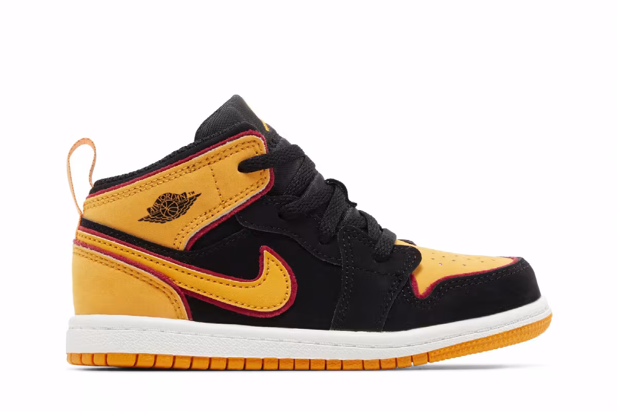 Air Jordan 1 Mid SE TD Vivid Orange, view 2