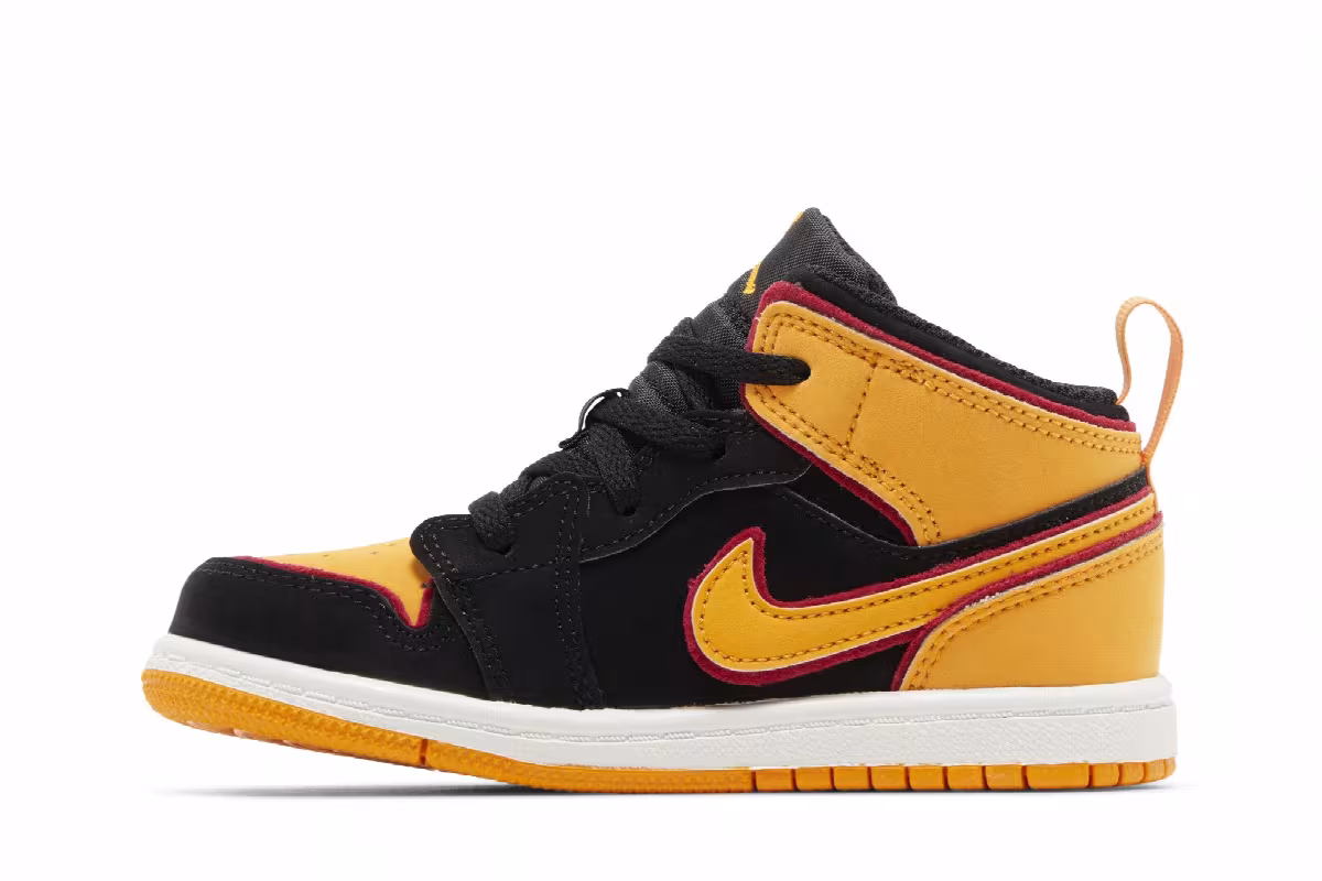 Air Jordan 1 Mid SE TD Vivid Orange, view 4