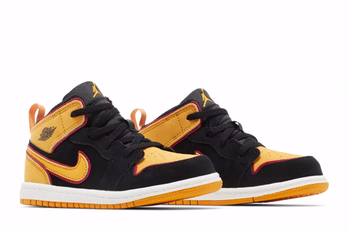 Air Jordan 1 Mid SE TD Vivid Orange, view 9