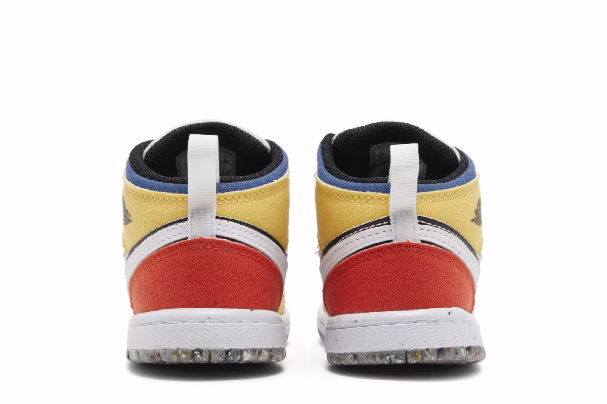 Air Jordan 1 Mid SE TD Multi-Color Canvas, view 7