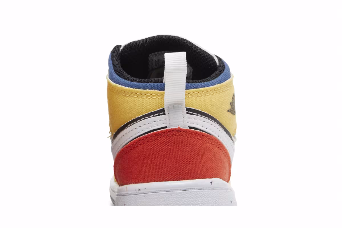 Air Jordan 1 Mid SE TD Multi-Color Canvas, view 8