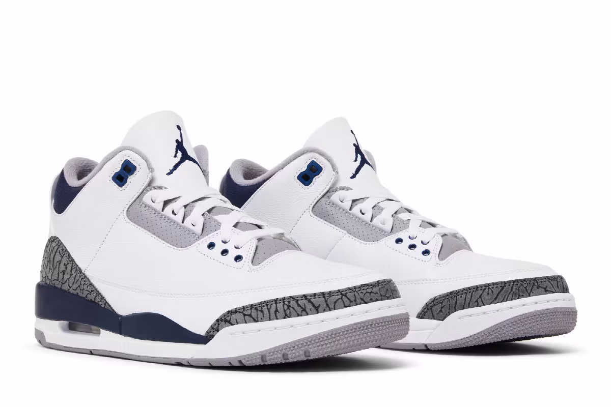 Air Jordan 3 Midnight Navy, view 9