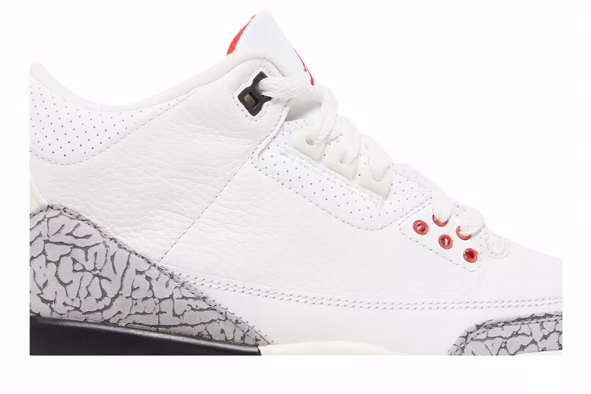 Air Jordan 3 GS White Cement Reimagined, view 3