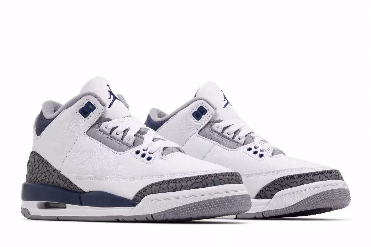 Air Jordan 3 GS Midnight Navy, view 9